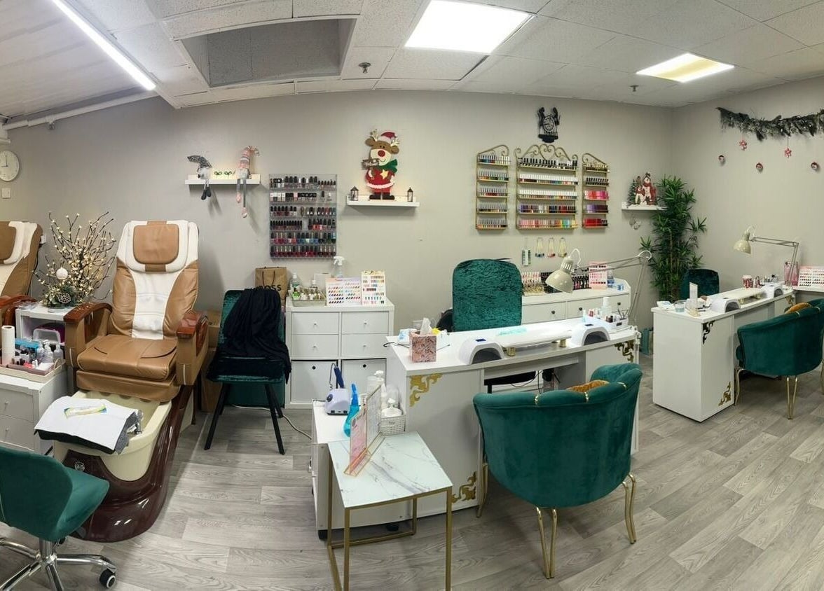 D Nail offers a cozy beauty space in Dublin 22, County Dublin, IE with plush chairs and manicure stations.