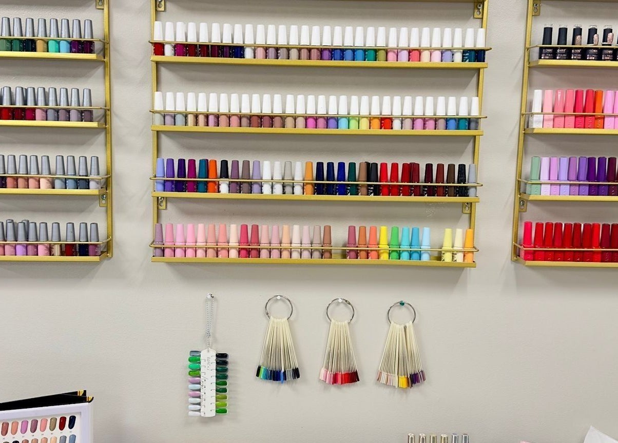 Vibrant nail polish display at D Nail, Dublin 22, County Dublin, IE showcasing diverse color options.