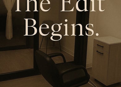 Chic salon chair at The PVD Hair Edit in Providence, Rhode Island, US offers a relaxing atmosphere.