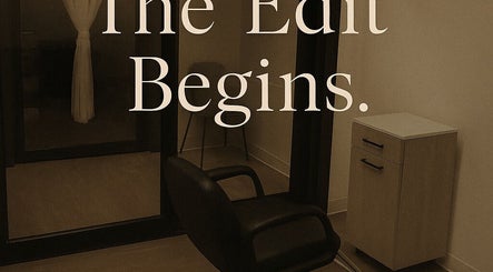 Chic salon chair at The PVD Hair Edit in Providence, Rhode Island, US offers a relaxing atmosphere.