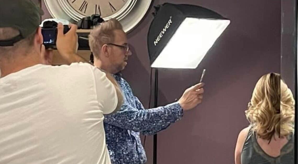 Professional hair styling at The PVD Hair Edit, Providence, Rhode Island, US, captured during a photoshoot.