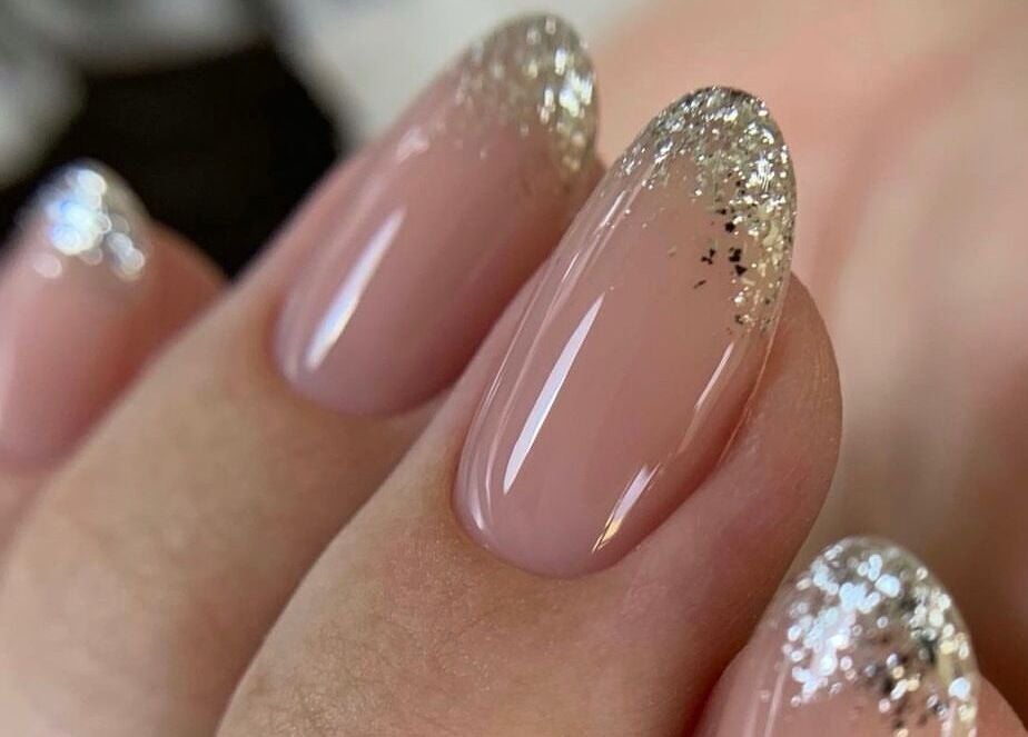 Close-up of glamorous glitter nails at SaHaR(Pyrmont), Ultimo, New South Wales, AU.