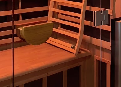 Luxurious sauna room at Studio Sweat in Auckland, Auckland, NZ, offering relaxation and wellness in a serene setting.