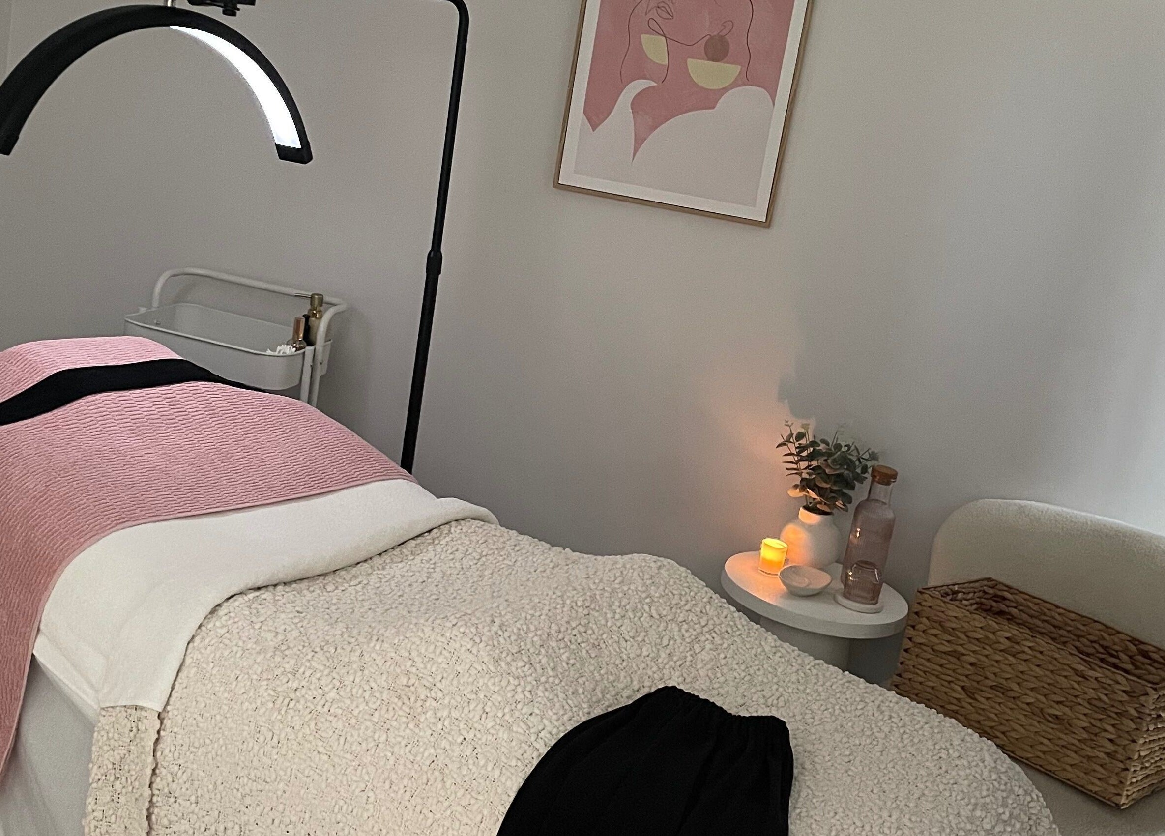 Peaceful treatment room at Pure Bliss Skin Body And Beauty in Kinross, Western Australia, AU with cozy decor.