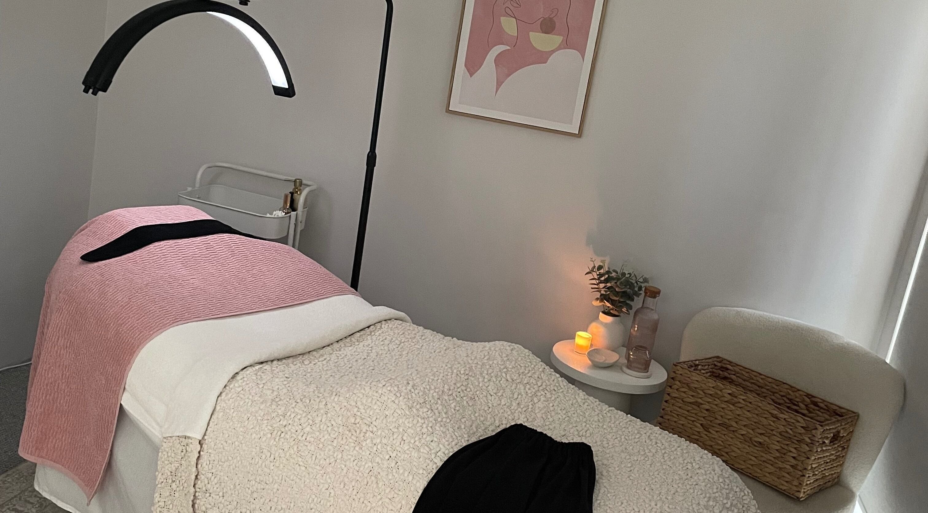 Relaxing spa room at Pure Bliss Skin Body And Beauty, Joondalup, Western Australia, AU with cozy decor and treatments.