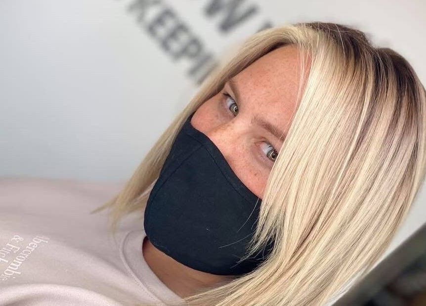 Stylish blonde hair at Nublow Ltd, Thornton-cleveleys, England, GB. Showcasing modern beauty trends.