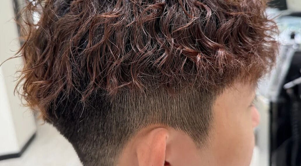 Stylish men's curly haircut at G.L..HAIR SALON in Burwood, New South Wales, AU, showcasing expert styling.