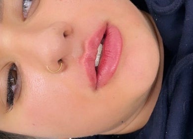 Close-up of radiant, smooth skin at Glow Beauty & Aesthetics, Timperley, England, GB.