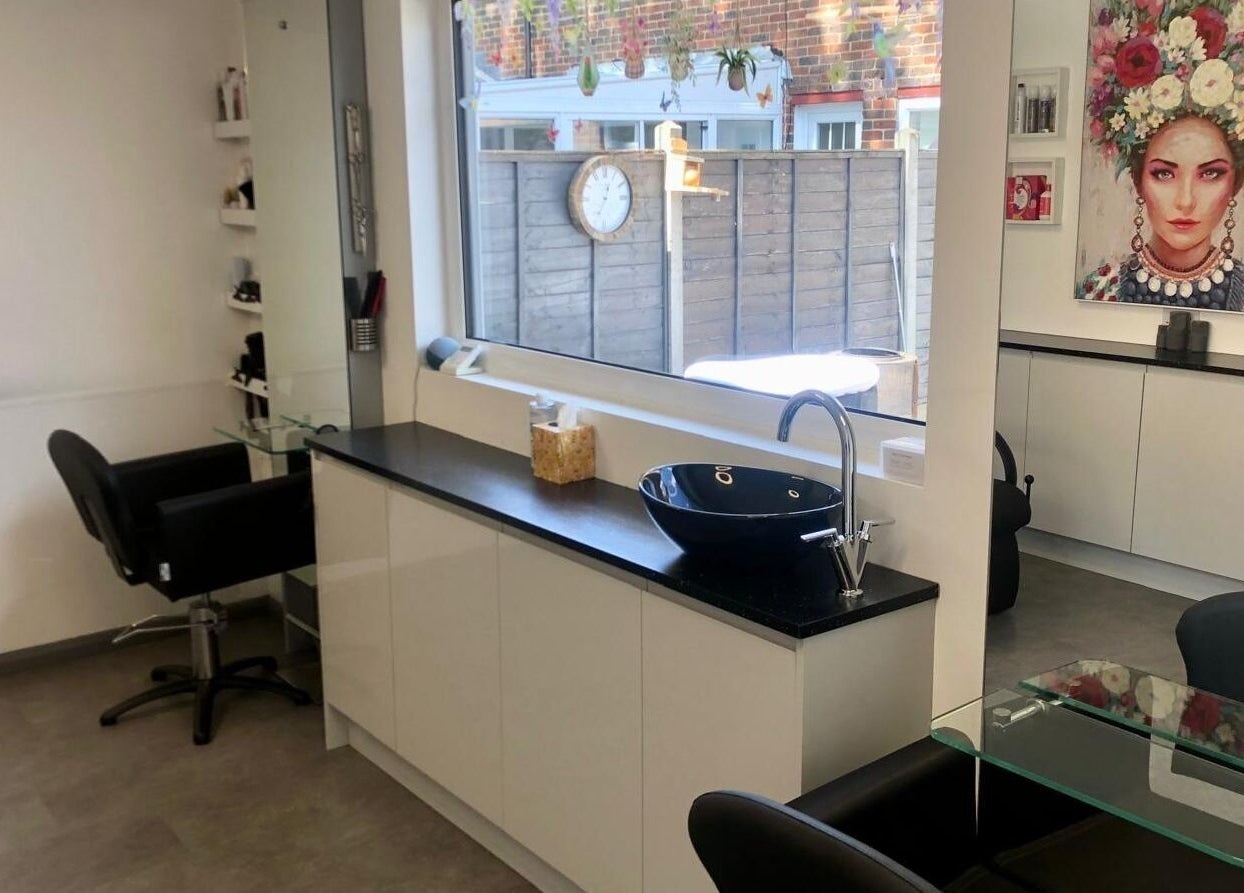 Modern interior of The Style Pod in Crawley, England, GB, featuring sleek design and elegant decor.