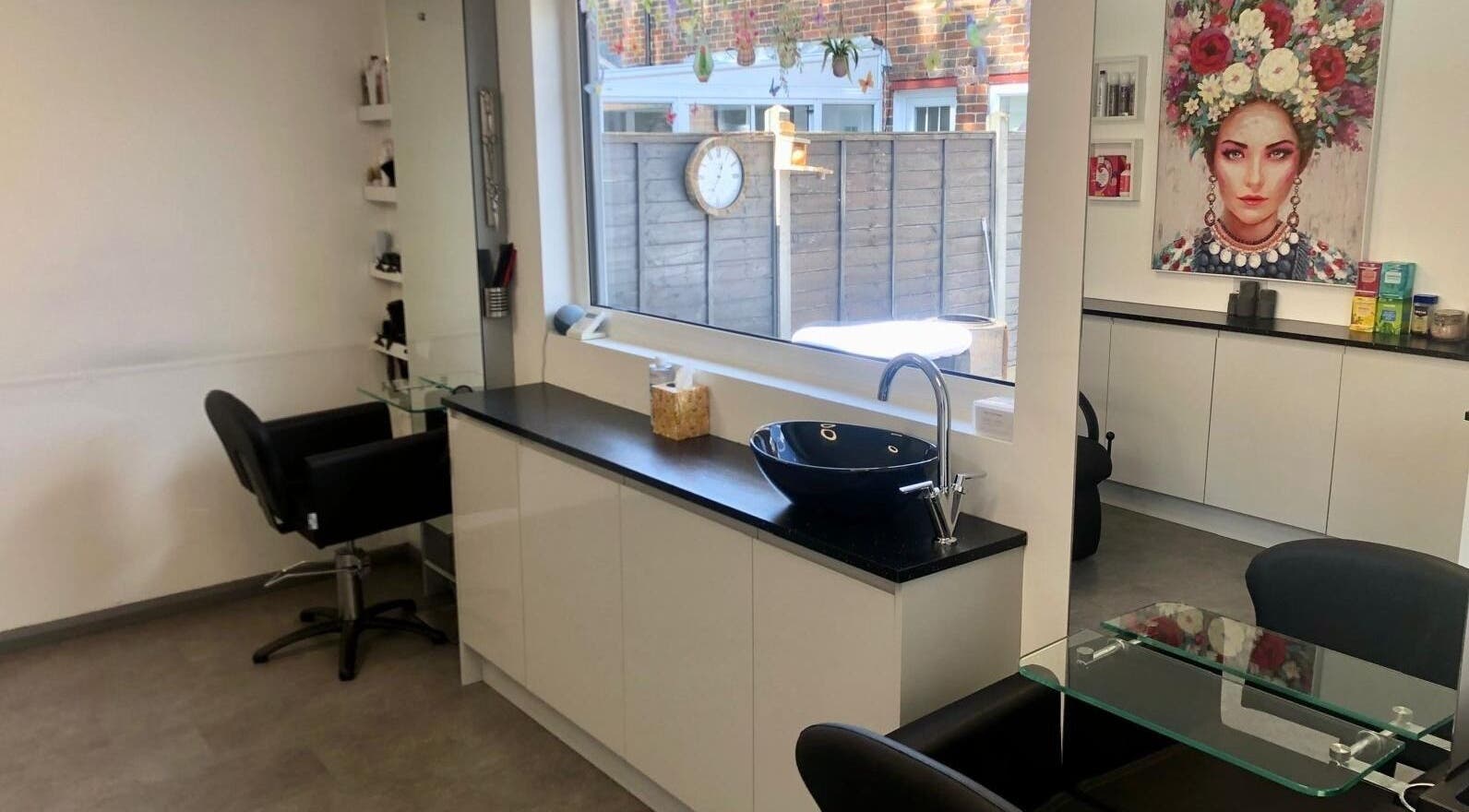 Modern interior of The Style Pod in Crawley, England, GB, featuring sleek design and elegant decor.