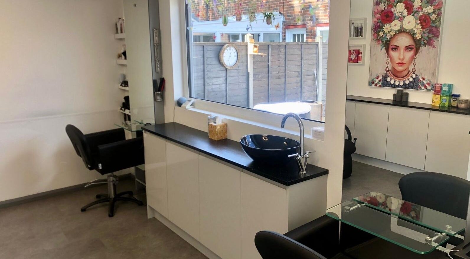 Modern interior of The Style Pod in Crawley, England, GB, featuring sleek design and elegant decor.