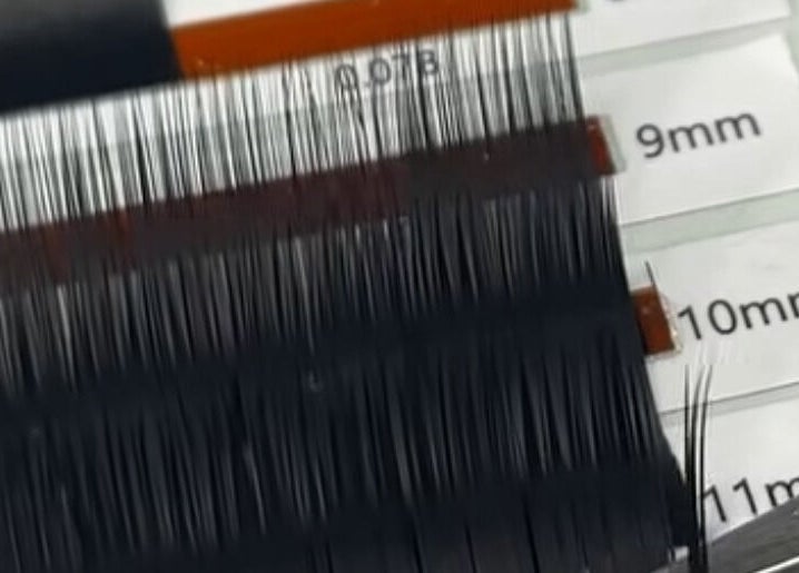 Close-up of eyelash extensions at Sint Niklaas, Sint-niklaas, Vlaams Gewest, BE.