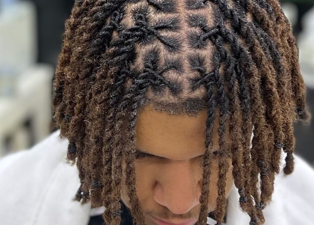 Stylish twisted hair at Georgekutz Hair Studio, Seeb, Muscat Governorate, OM.