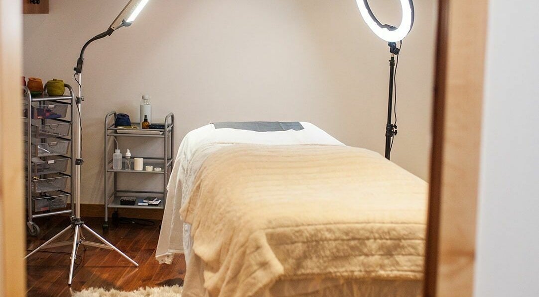 Relaxing treatment room at Sole to Soul Esthetics Studio, Kimberley, British Columbia, CA.