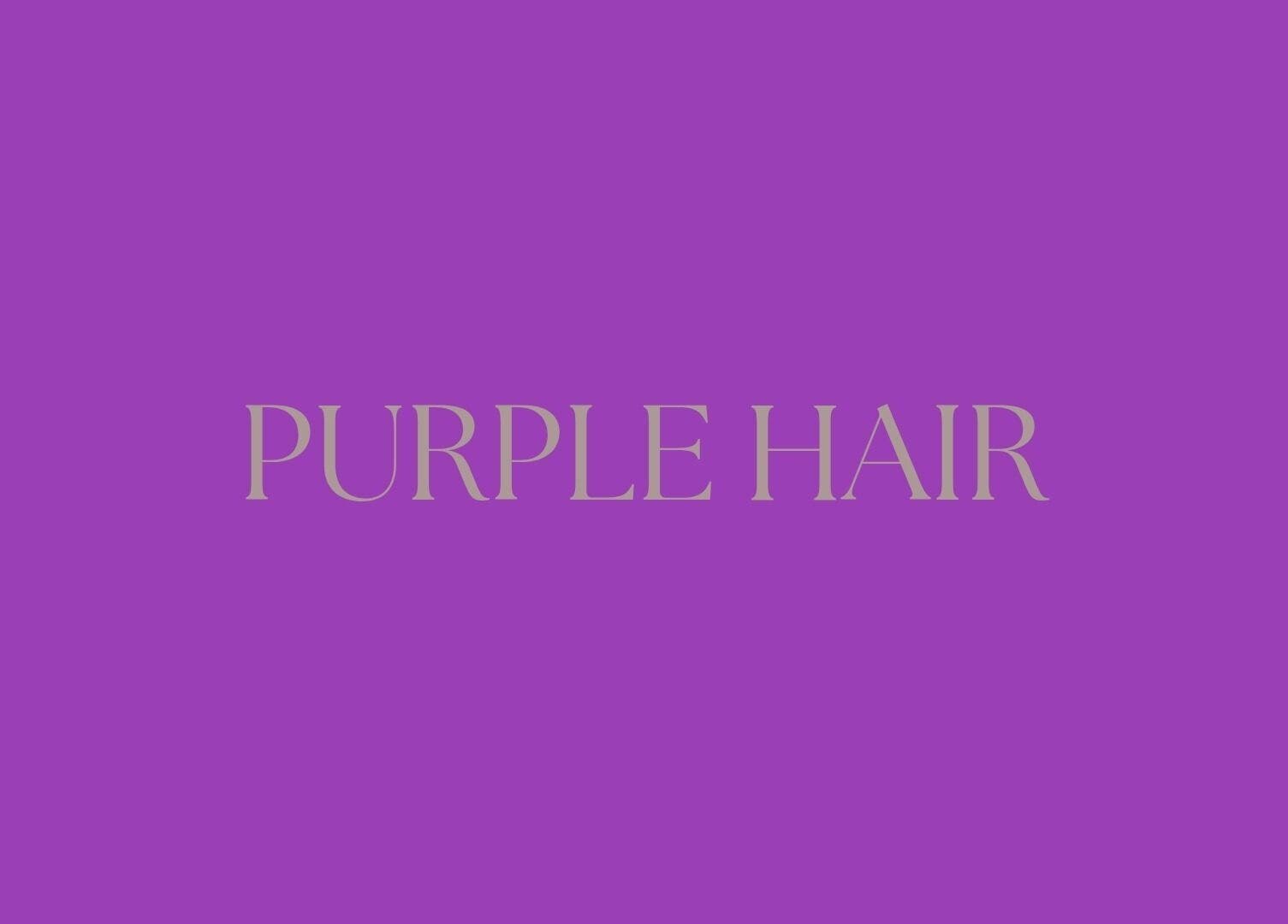 Purple Hair logo on a vibrant purple background in Sandton, Gauteng, ZA.