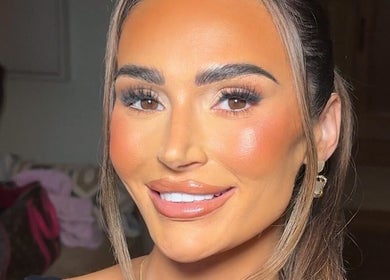 Elegant makeup by Robyn Martin in Sidcup, GB, showcasing flawless skin and defined brows.