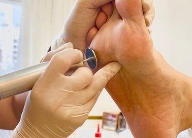 Professional foot care treatment at Nica Beauty, Hong Kong Island, HK, enhancing wellness and relaxation.