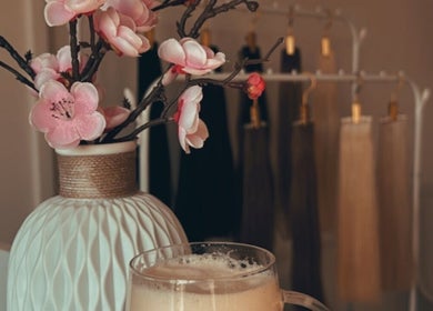 Chic floral decor at JenLee Beauty, Pretoria, Gauteng, ZA, enhancing the tranquil ambiance.