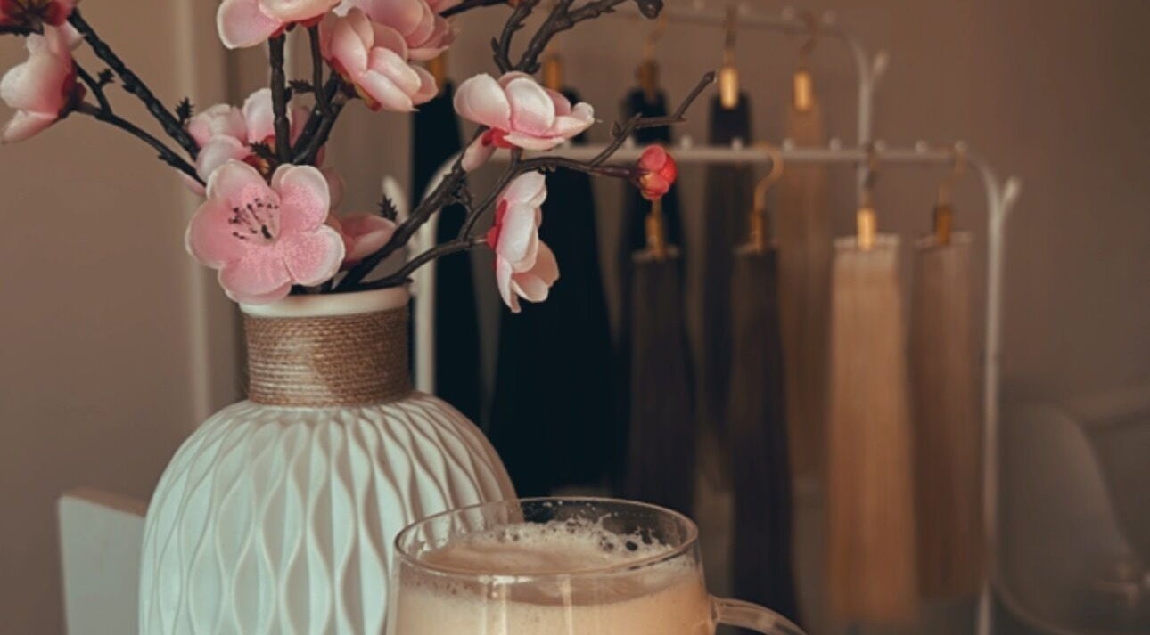 Chic floral decor at JenLee Beauty, Pretoria, Gauteng, ZA, enhancing the tranquil ambiance.