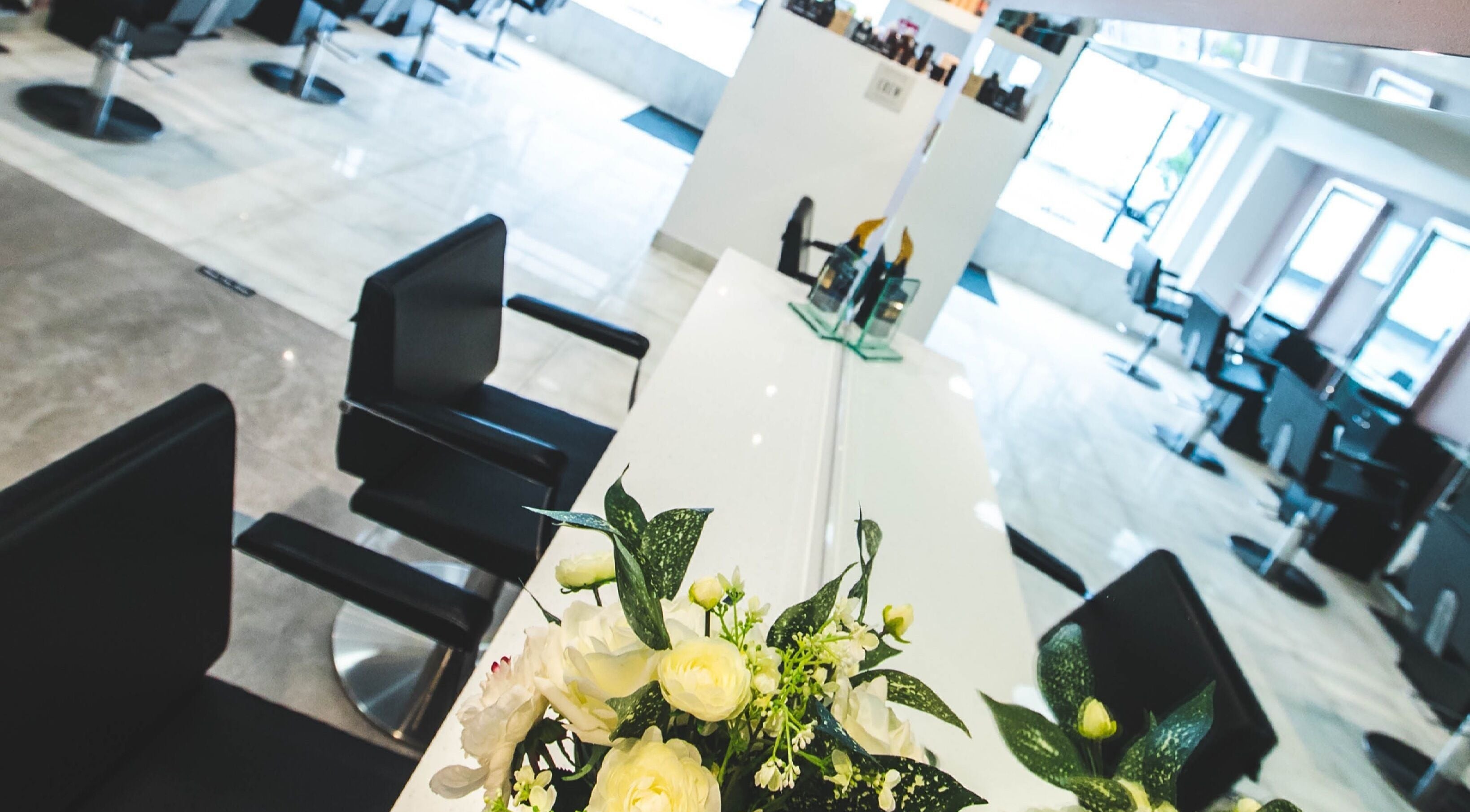 Elegant interior of Bozena Sarek Hairdressing Navan located in Navan, County Meath, IE, featuring stylish seating.