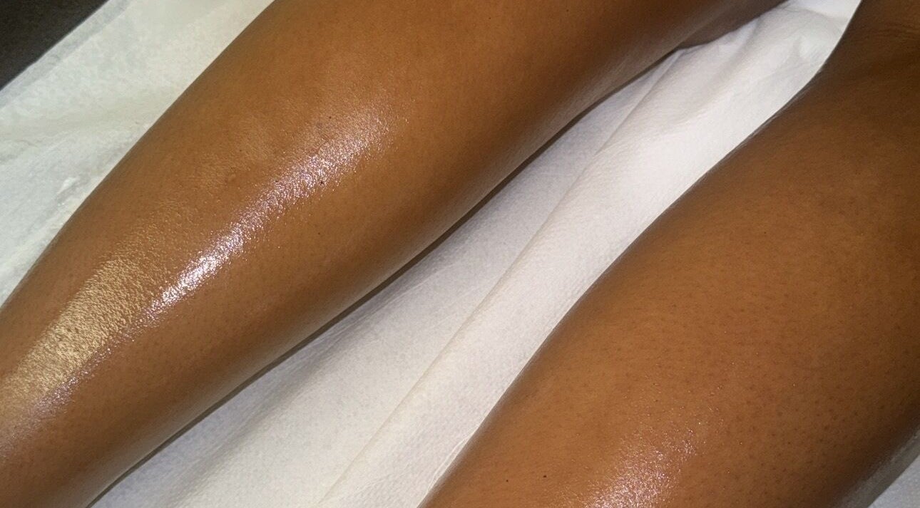 Smooth, glowing legs post-treatment at Skin & Beauty By Ells, Luton, England, GB.