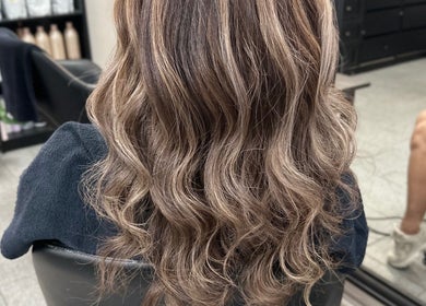 Beautiful wavy hair styled at Natnicha's Hair Care in Kallangur, Queensland, AU salon.