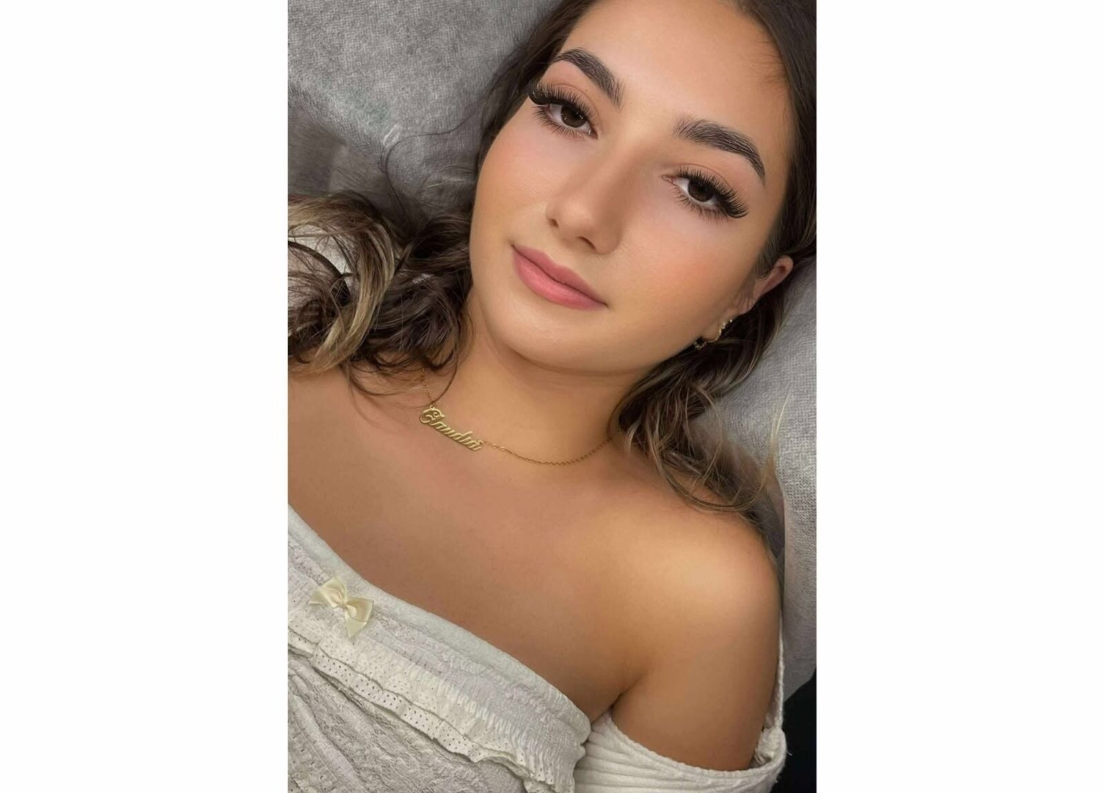 Woman with beautiful lashes at Xynh Lash Studio, Granville, New South Wales, AU.