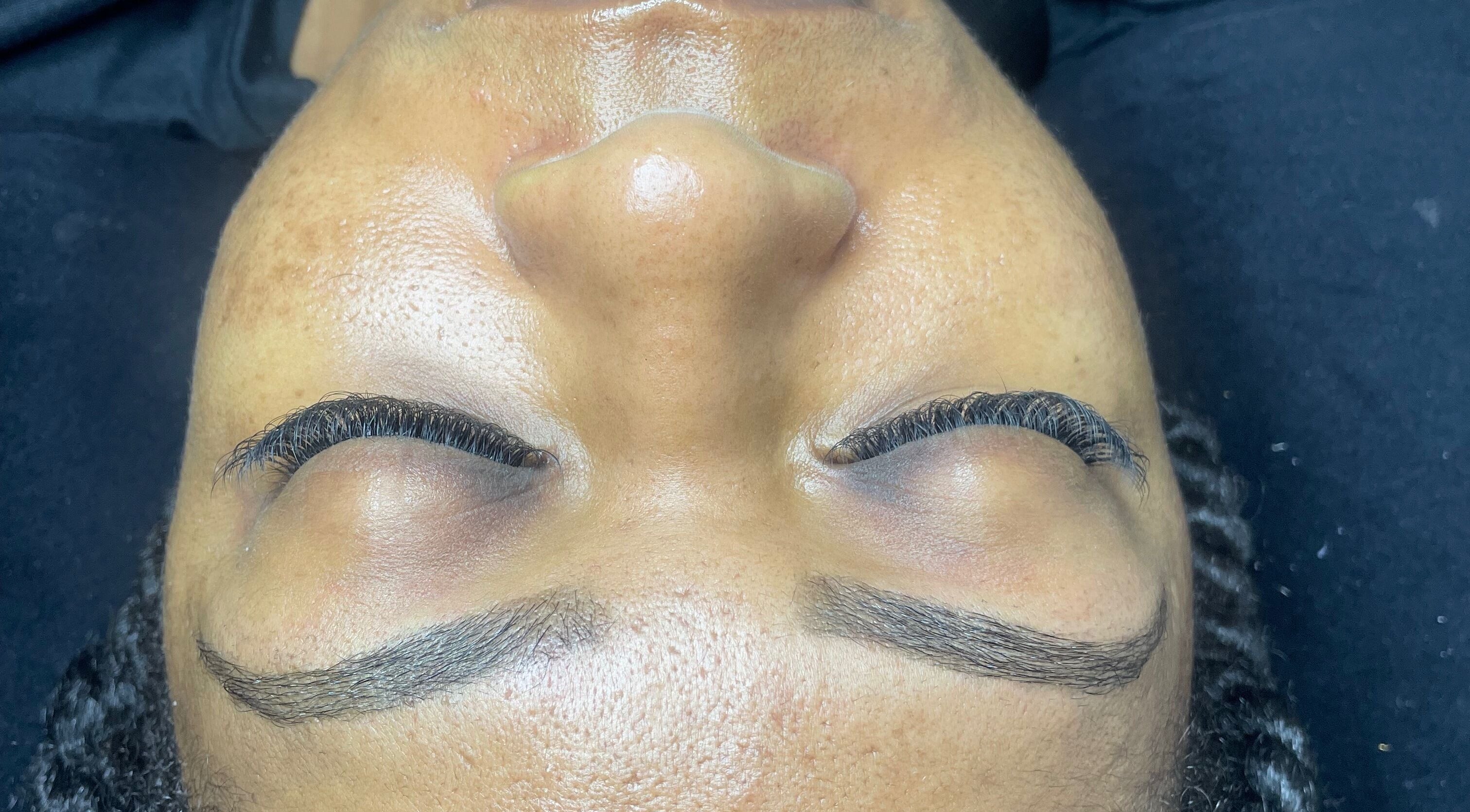 Close-up of enhanced lashes at Nitah Spa and Beauty, Windhoek, Khomas Region, NA.