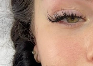 Close-up of beautifully styled lashes at Celestial Beauty, Oran Park, New South Wales, AU.