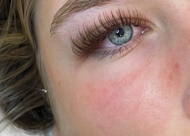 Close-up of elegant lashes at Celestial Beauty, Oran Park, New South Wales, AU.