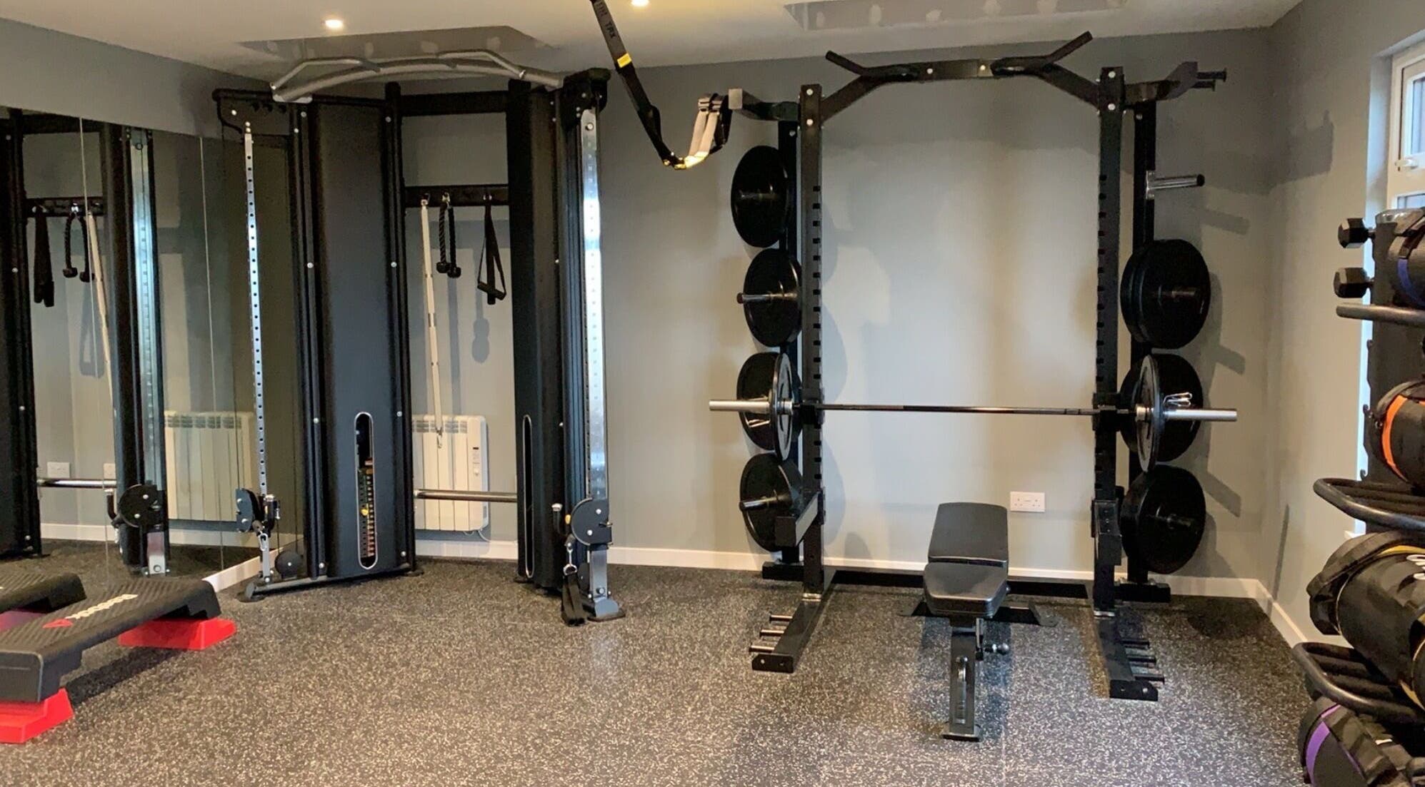Modern gym equipment at KB Fitness in Scotland, Scotland, GB, ideal for strength training enthusiasts.