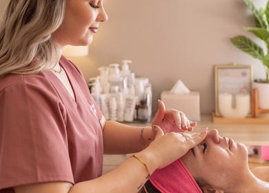 A serene facial treatment at By Bianca Skin Studio, Waterfall, Kwazulu-natal, ZA. Experience ultimate relaxation.