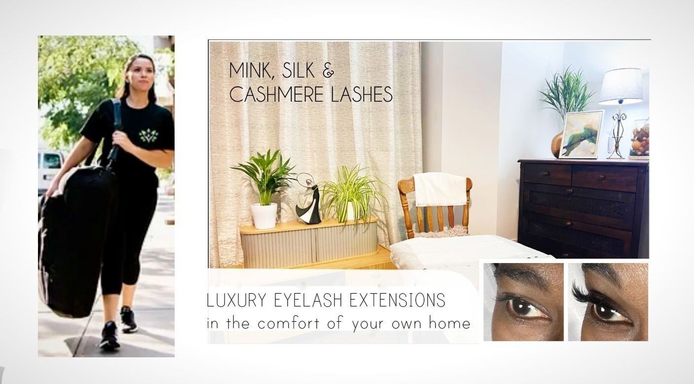Lashes London Mobile Service in a cozy setting in London, England, GB, offering luxury eyelash extensions.