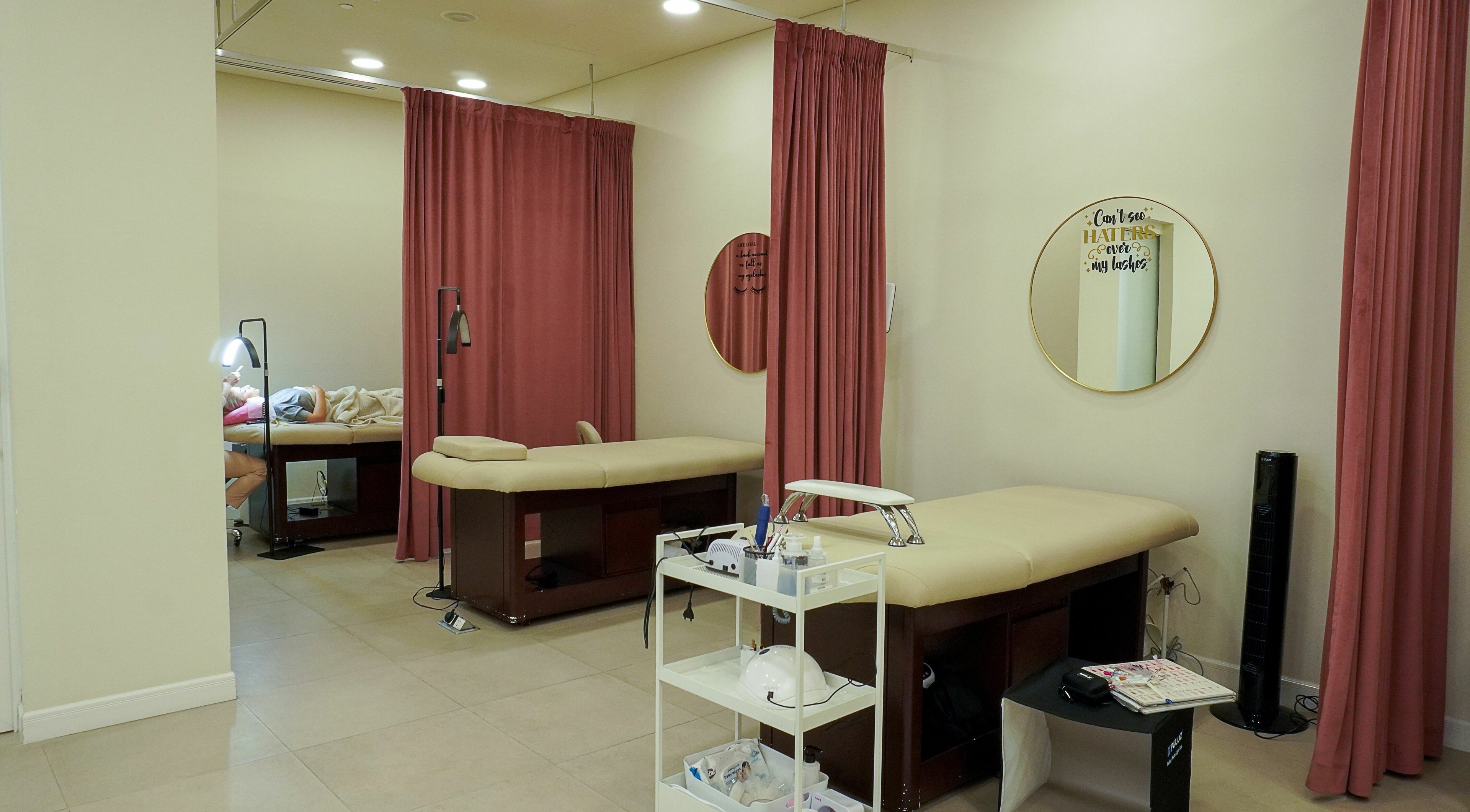 Tranquil treatment rooms at Beauteeze Ladies Salon, Dubai, Dubai, AE featuring comfortable massage tables.