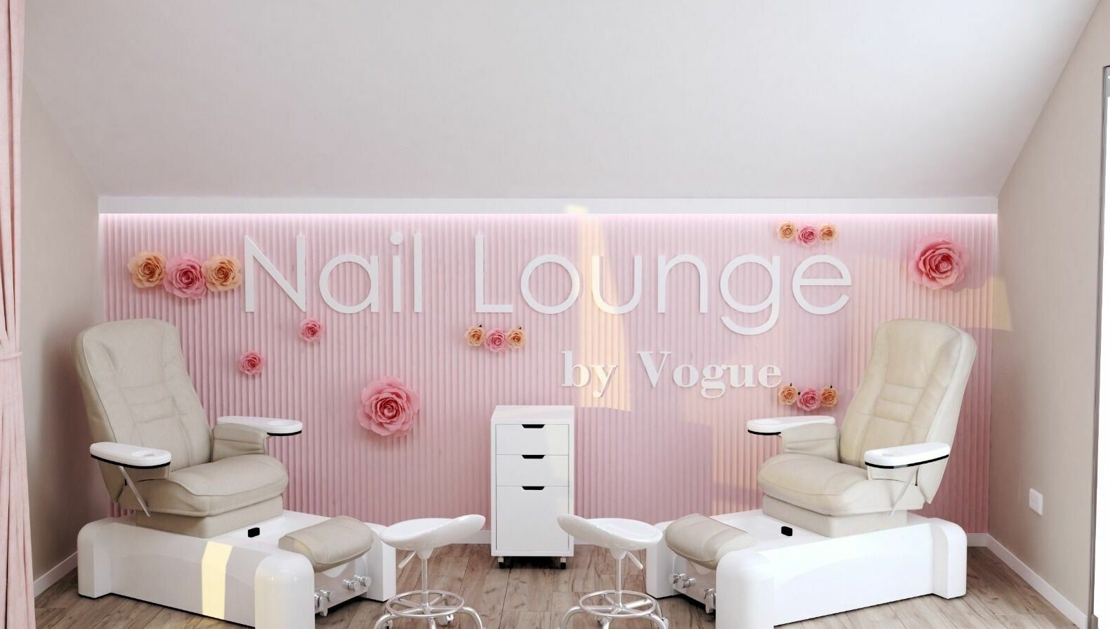 Interior elegant pentru îngrijirea unghiilor la Salon Vogue Botosani, Botoșani, Județul Botoșani, RO.