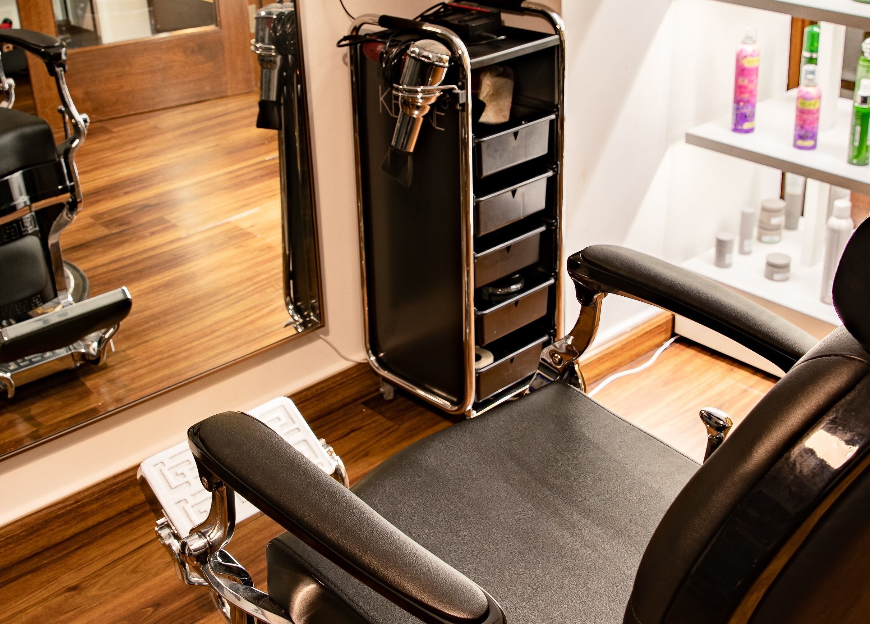 Luxurious salon chair at Espada, Dhahran, Eastern Province, SA; perfect for premium beauty services.