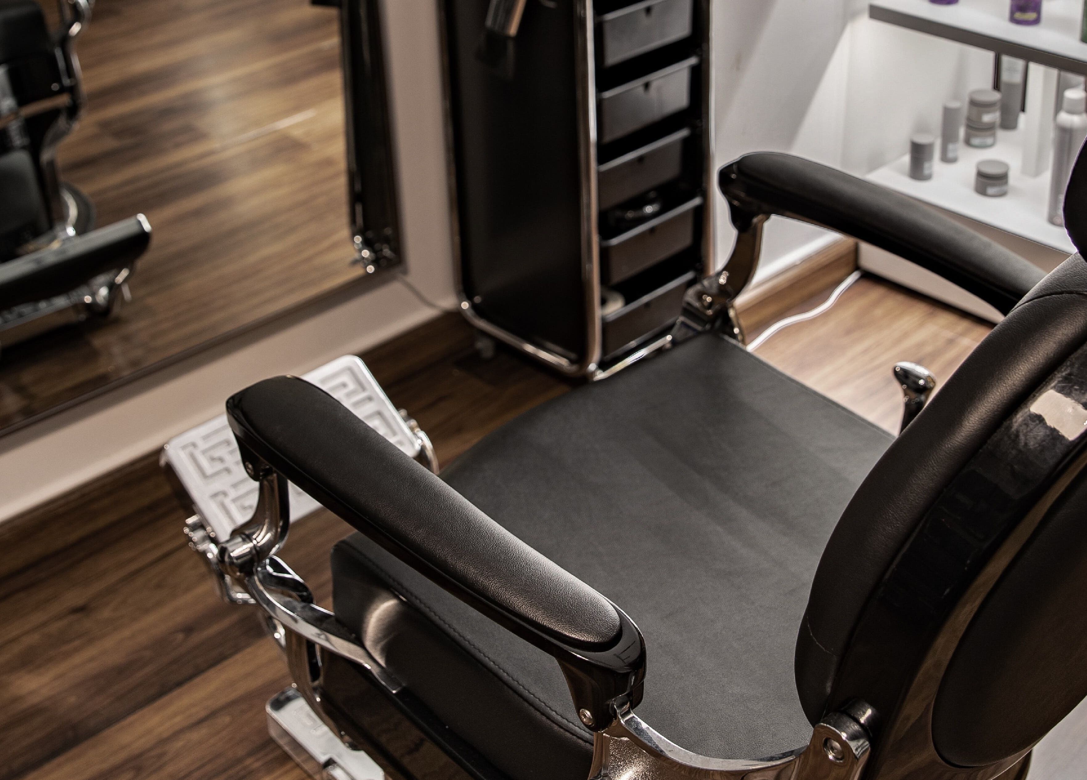 Elegant salon chair at Espada in Dhahran, Eastern Province, SA, showcasing comfort and modern styling.