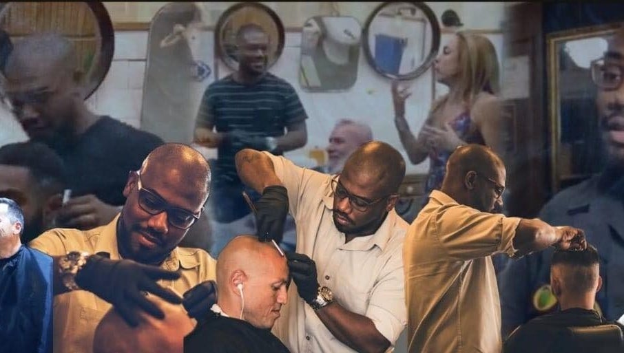 Profissionais em ação na KGYMA Barber, A Ver-o-mar, Porto, PT, oferecendo cortes modernos e estilo impecável.