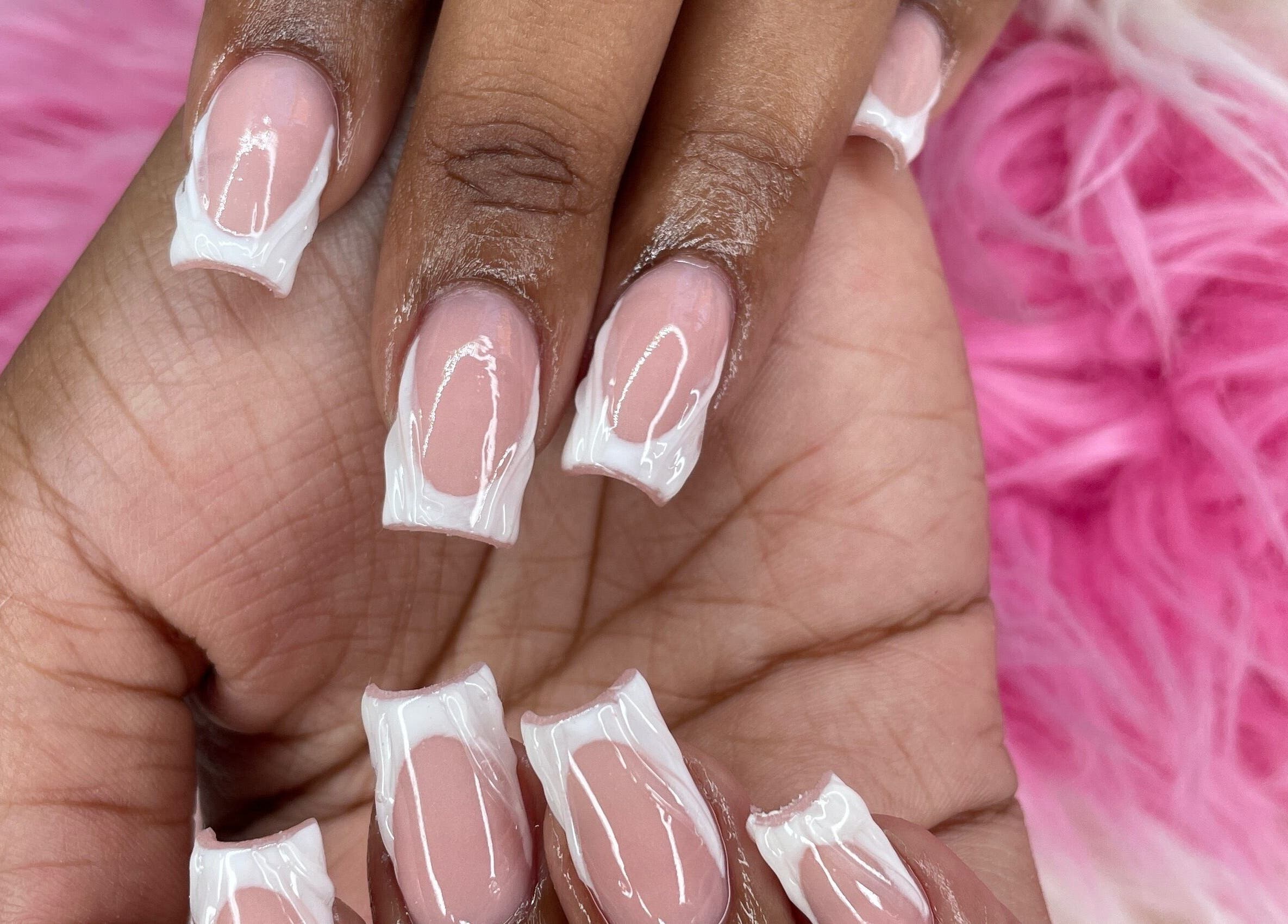 Elegant French manicure at Beautify Me by LC in Montego Bay, St. James Parish, JM. Perfect for any occasion.