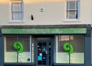 Exterior of Vanity Fayre, Donington, England, GB, showcasing its elegant storefront and stylish signage.