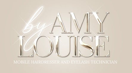By Amy Louise - Mobile Hair and Lashes logo in elegant silver and gold, Wigston, England, GB.