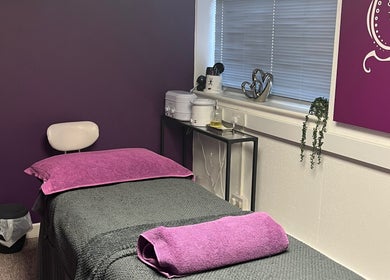 Relaxing treatment room at Newport - Beauty & Holistic Therapies By Vicky, Newport, England, GB.
