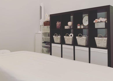 Calm massage room at Blossom Health, Massage Therapy and Manual Osteopathy, Toronto, Ontario, CA.