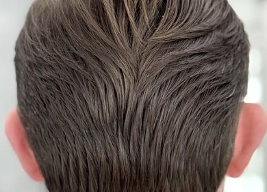 Fresh haircut showcasing a neatly styled nape at Rex’s Barbershop, Auckland, Auckland, NZ.