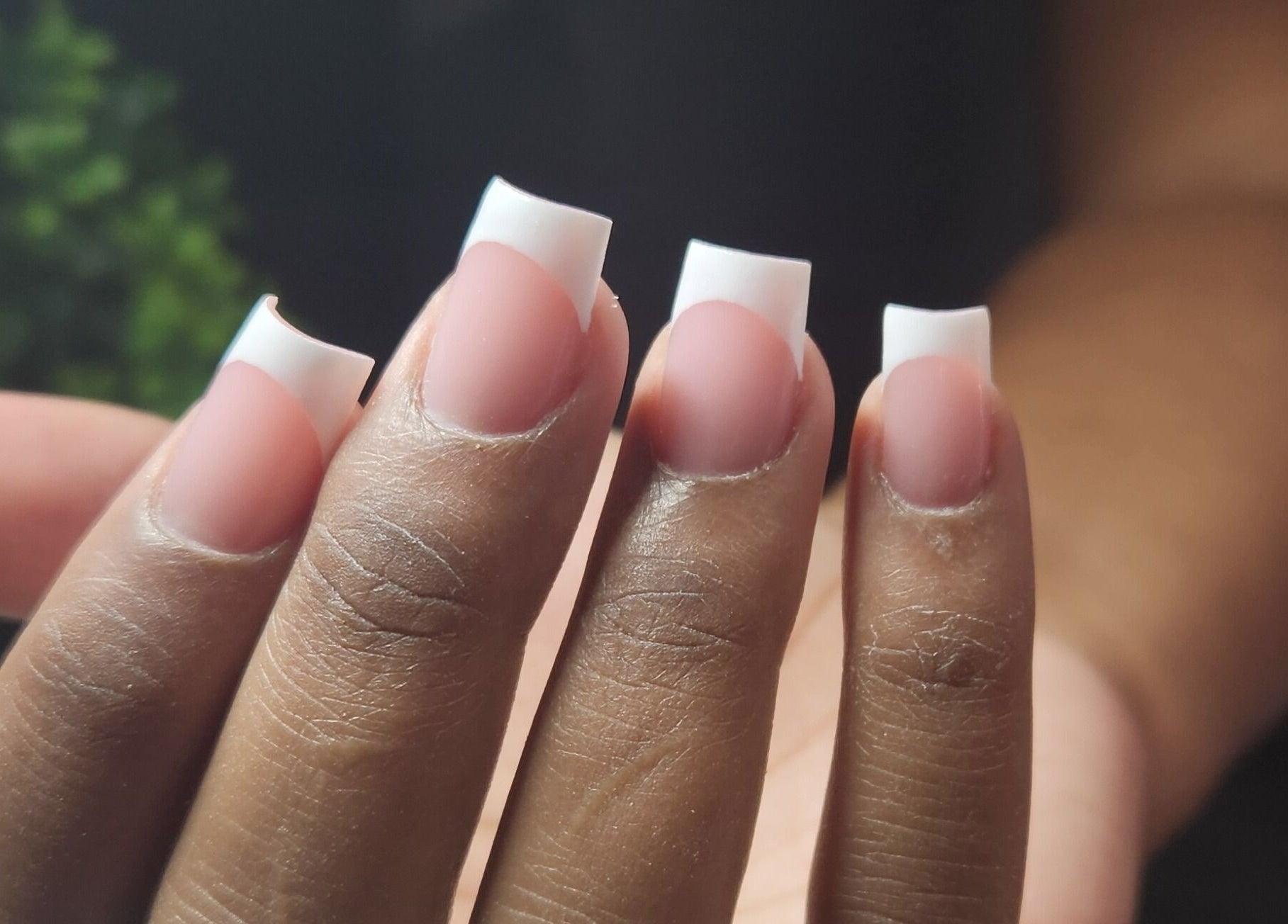 French manicure at The NailScape by Ria TNS, Bridgetown, Saint Michael, BB showcasing nail art elegance.