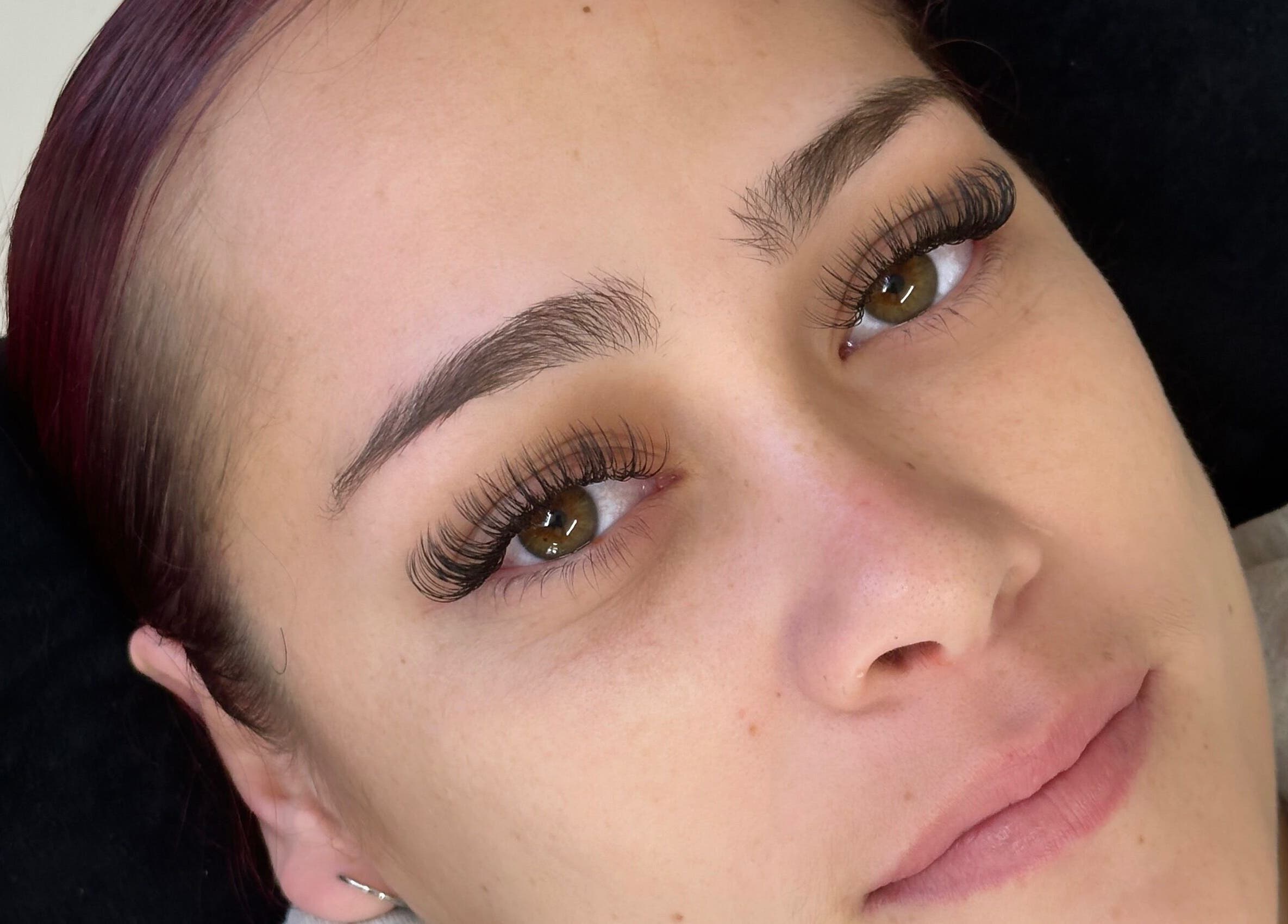 Close-up of a person with beautifully styled lashes at Beauty By Aja - Marie, Whangārei, Northland, NZ.