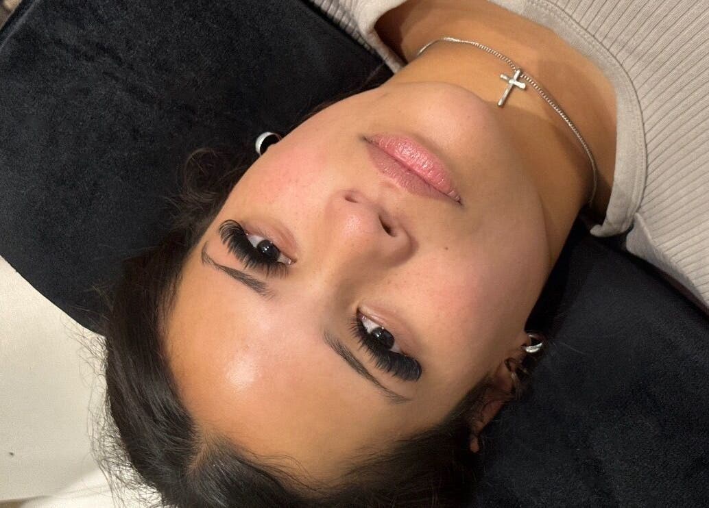 Close-up of eyelash extensions at Beauty By Aja - Marie, Whangārei, Northland, NZ.