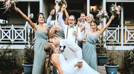 Wedding party celebration at Beachbums Tanning & Hair Bribie, Bongaree, Queensland, AU.