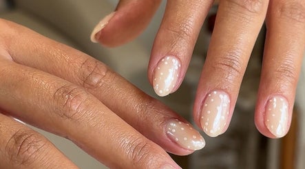 Polka dot nail art by studio by abigail, Coatbridge, Scotland, GB, showcasing creativity and precision.