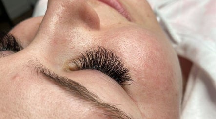 Close-up of eyelash extensions at The Enchanted Beautician, Kincardine, Ontario, CA.